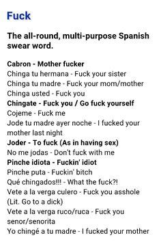 dirty spanish translation|dirty words in spanish.